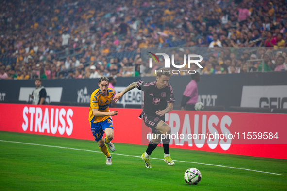 Inter Miami faces off with Tigres during the Leagues Cup at NRG Stadium in Houston, Texas, on August 3, 2024. Tigres claims the victory 2-1,...