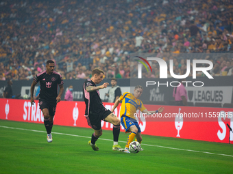 Inter Miami faces off with Tigres during the Leagues Cup at NRG Stadium in Houston, Texas, on August 3, 2024. Tigres claims the victory 2-1,...