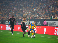 Inter Miami faces off with Tigres during the Leagues Cup at NRG Stadium in Houston, Texas, on August 3, 2024. Tigres claims the victory 2-1,...