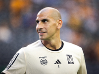 Tigres goalkeeper Nahuel Guzman participates in the Leagues Cup at NRG Stadium in Houston, Texas. Tigres claims a 2-1 victory, leading to Mi...