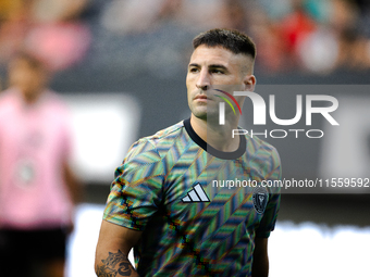 Inter Miami defender Franco Negri (33) during the Leagues Cup at NRG Stadium in Houston, Texas, on [specific date]. Tigres claims the victor...