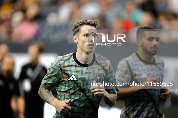 Inter Miami forward Robert Taylor (16) during the Leagues Cup at NRG Stadium in Houston, Texas. Tigres claims the victory 2-1, leading to Mi...