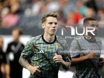 Inter Miami forward Robert Taylor (16) during the Leagues Cup at NRG Stadium in Houston, Texas. Tigres claims the victory 2-1, leading to Mi...