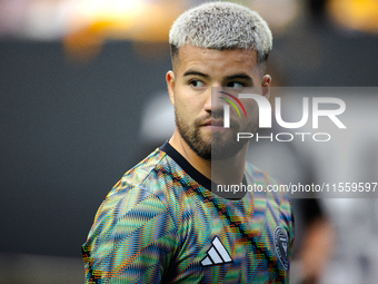 Inter Miami defender Marcelo Weigandt (57) during the Leagues Cup at NRG Stadium in Houston, Texas. Tigres claims the victory 2-1, leading t...