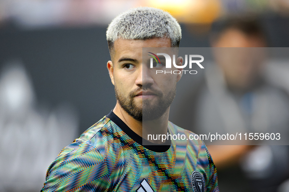 Inter Miami defender Marcelo Weigandt (57) during the Leagues Cup at NRG Stadium in Houston, Texas. Tigres claims the victory 2-1, leading t...