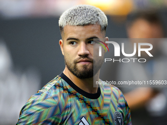 Inter Miami defender Marcelo Weigandt (57) during the Leagues Cup at NRG Stadium in Houston, Texas. Tigres claims the victory 2-1, leading t...