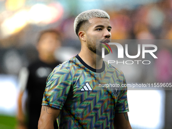 Inter Miami defender Marcelo Weigandt (57) during the Leagues Cup at NRG Stadium in Houston, Texas. Tigres claims the victory 2-1, leading t...