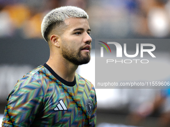 Inter Miami defender Marcelo Weigandt (57) during the Leagues Cup at NRG Stadium in Houston, Texas. Tigres claims the victory 2-1, leading t...