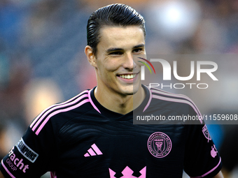 Inter Miami midfielder Federico Redondo (55) during the Leagues Cup at NRG Stadium in Houston, Texas. Tigres claims the victory 2-1, leading...