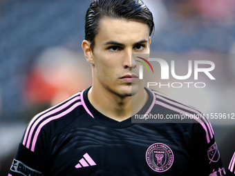 Inter Miami midfielder Federico Redondo (55) during the Leagues Cup at NRG Stadium in Houston, Texas. Tigres claims the victory 2-1, leading...