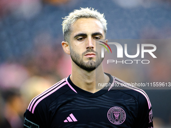 Inter Miami forward Leonardo Campana (8) during a Leagues Cup match between Inter Miami and Tigres at NRG Stadium in Houston, Texas, on Augu...