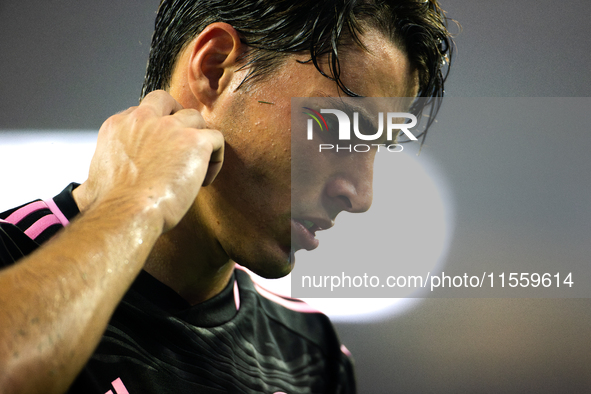 Inter Miami midfielder Federico Redondo (55) during the Leagues Cup at NRG Stadium in Houston, Texas. Tigres claims the victory 2-1, leading...