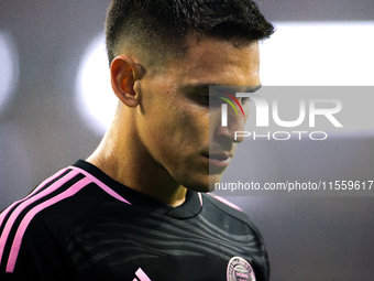 Inter Miami midfielder Matias Rojas during the Leagues Cup at NRG Stadium in Houston, Texas, on August 8, 2023. Tigres claims the victory 2-...