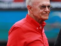 Alfredo Harp Helu, president of Diablos Rojos, before the 2024 King Series match 3 against Sultanes de Monterrey of the Mexican Baseball Lea...