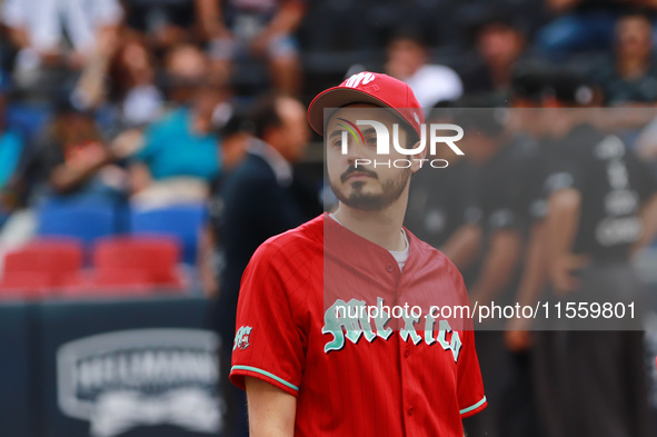 Santiago Harp, vice president of Diablos Rojos, before the 2024 King Series match 3 against Sultanes de Monterrey of the Mexican Baseball Le...