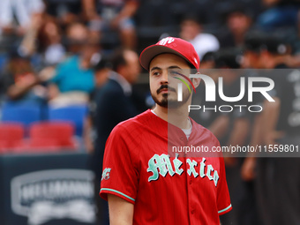 Santiago Harp, vice president of Diablos Rojos, before the 2024 King Series match 3 against Sultanes de Monterrey of the Mexican Baseball Le...