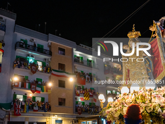 The statue of Our Lady of Martyrs is in procession during the patronal feast day in Molfetta, Italy, on September 8, 2024. September 8 in Mo...