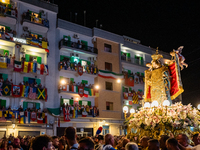 The statue of Our Lady of Martyrs is in procession during the patronal feast day in Molfetta, Italy, on September 8, 2024. September 8 in Mo...