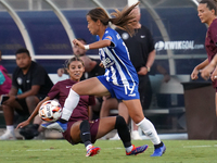 Yuuka Kurosaki #19 of DC Power FC drives the ball forward during the USL Super League match between Dallas Trinity FC and DC Power FC at the...