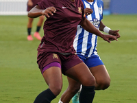 Enzi Broussard #7 of Dallas Trinity FC drives the ball forward during the USL Super League match between Dallas Trinity FC and DC Power FC a...