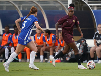 Chioma Ubogagu #14 of Dallas Trinity FC controls the ball during the USL Super League match between Dallas Trinity FC and DC Power FC at the...