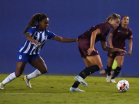 Hannah Davidson #2 of Dallas Trinity FC drives the ball forward during the USL Super League match between Dallas Trinity FC and DC Power FC...