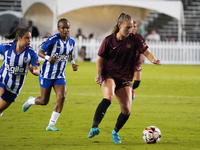 Allie Thornton #20 of Dallas Trinity FC drives the ball forward during the USL Super League match between Dallas Trinity FC and DC Power FC...