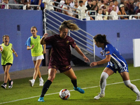 Allie Thornton #20 of Dallas Trinity FC drives the ball forward during the USL Super League match between Dallas Trinity FC and DC Power FC...