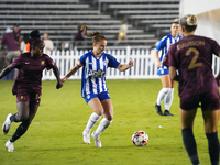 Susanna Friedrichs #3 of the DC Power FC drives the ball forward during the USL Super League match between Dallas Trinity FC and DC Power FC...