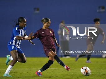 Samantha Meza #15 of Dallas Trinity FC passes the ball during the USL Super League match between Dallas Trinity FC and DC Power FC at the Co...