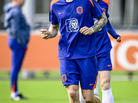 Netherlands player Wout Weghorst participates in the training and press conference for the Netherlands Nations League season 2024-2025 at th...