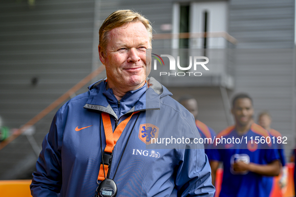 Netherlands trainer coach Ronald Koeman during the match training and press conference for the Netherlands Nations League season 2024-2025 a...