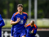 Netherlands player Wout Weghorst participates in the training and press conference for the Netherlands Nations League season 2024-2025 at th...