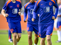 Netherlands player Jan Paul van Hecke during the training and press conference for the Netherlands Nations League season 2024-2025 at the KN...