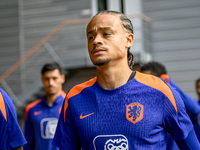 Netherlands player Xavi Simons participates in the training and press conference for the Netherlands Nations League season 2024-2025 at the...