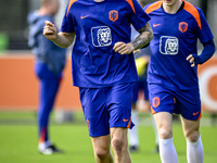 Netherlands player Wout Weghorst participates in the training and press conference for the Netherlands Nations League season 2024-2025 at th...