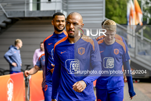 Netherlands player Donyell Malen during the training and press conference for the Netherlands Nations League season 2024-2025 at the KNVB Ca...