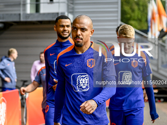 Netherlands player Donyell Malen during the training and press conference for the Netherlands Nations League season 2024-2025 at the KNVB Ca...