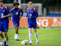 Netherlands player Jerdy Schouten participates in the training and press conference for the Netherlands Nations League season 2024-2025 at t...