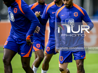 Netherlands player Quinten Timber during the training and press conference for the Netherlands Nations League season 2024-2025 at the KNVB C...