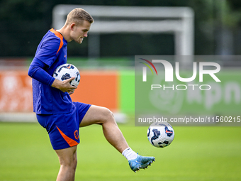 Netherlands player Matthijs de Ligt during the training and press conference for the Netherlands Nations League season 2024-2025 at the KNVB...