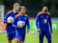 Netherlands players Xavi Simons and Donyell Malen during the training and press conference for the Netherlands Nations League season 2024-20...