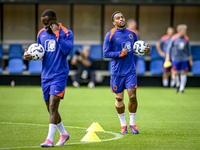 Netherlands player Quinten Timber during the training and press conference for the Netherlands Nations League season 2024-2025 at the KNVB C...