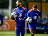 Netherlands player Cody Gakpo participates in the training and press conference for the Netherlands Nations League season 2024-2025 at the K...