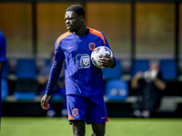 Netherlands player Brian Brobbey participates in the training and press conference for the Netherlands Nations League season 2024-2025 at th...