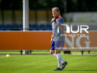 Netherlands assistant trainer Erwin Koeman during the match training and press conference for the Netherlands on September 9, 2024, at the K...