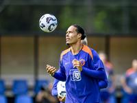 Netherlands player Virgil van Dijk during the training and press conference for the Netherlands Nations League season 2024-2025 at the KNVB...