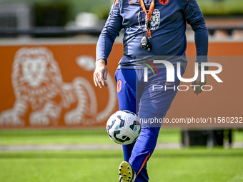 Netherlands trainer coach Ronald Koeman during the match training and press conference for the Netherlands Nations League season 2024-2025 a...