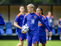 Netherlands player Jan Paul van Hecke during the training and press conference for the Netherlands Nations League season 2024-2025 at the KN...