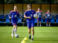 Netherlands player Wout Weghorst participates in the training and press conference for the Netherlands Nations League season 2024-2025 at th...